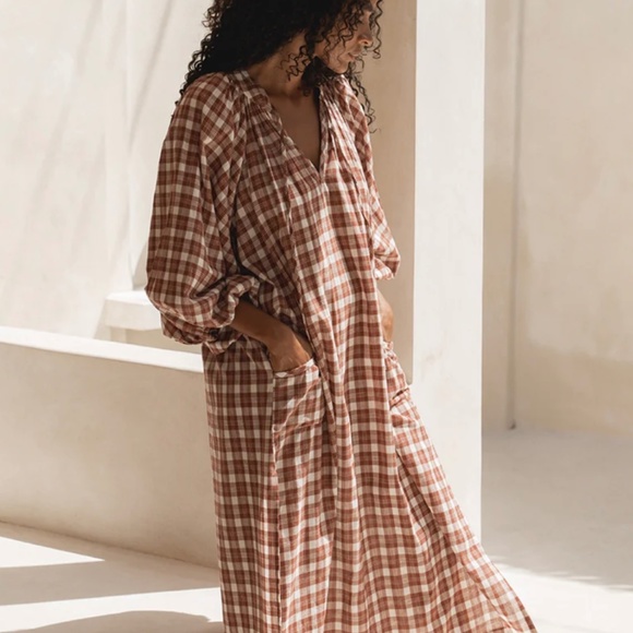 Daughters of India Dresses & Skirts - Daughters of India Poet Maxi in Red Clay - XS